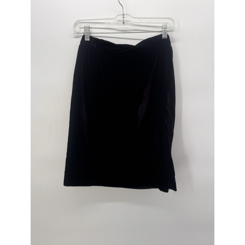 Westbound Petites Dark Purple Velvet Maxi Skirt Size 8 Petite  Whimsy Goth Witch